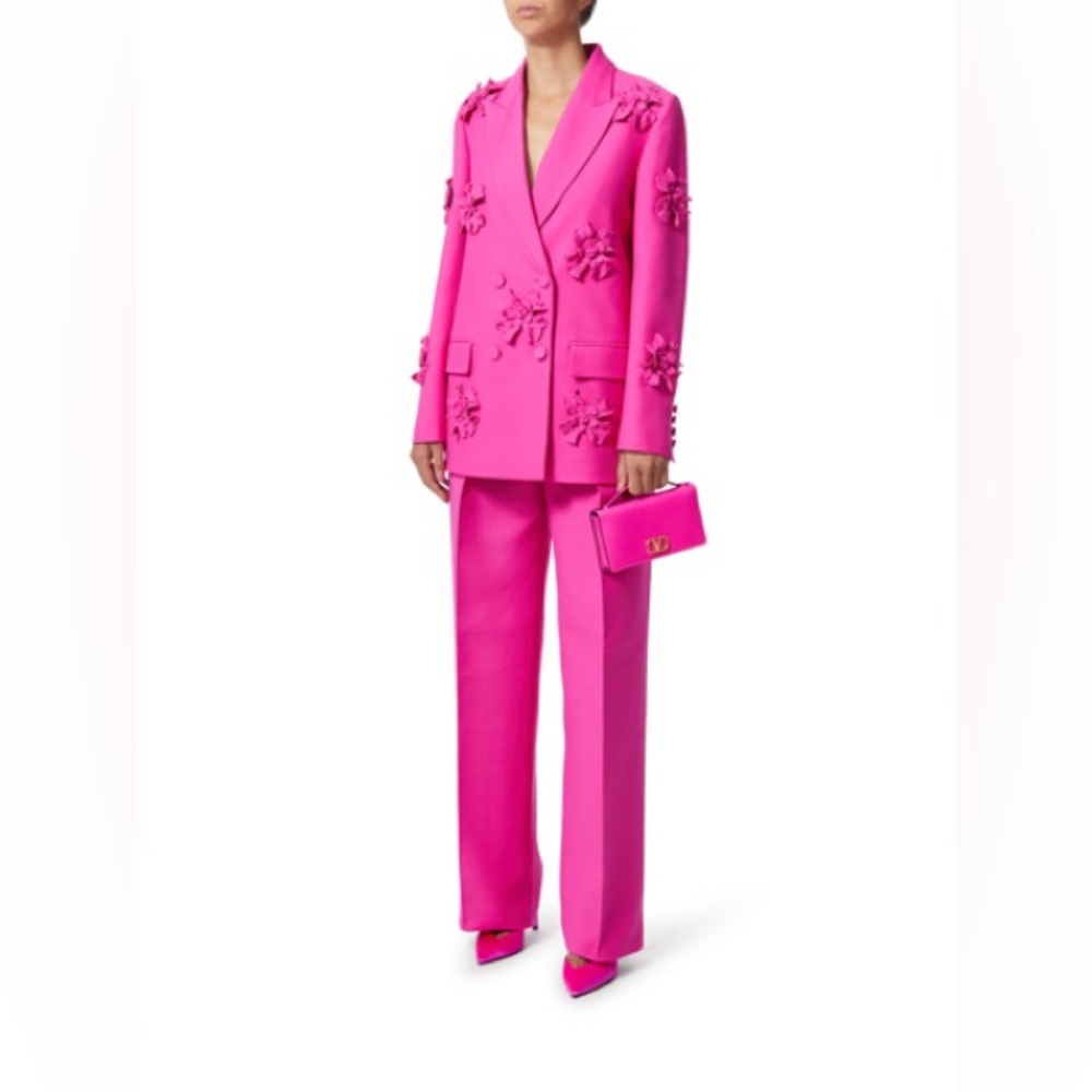 NWT Valentino PP PINK SS23 Crepe Couture Pant